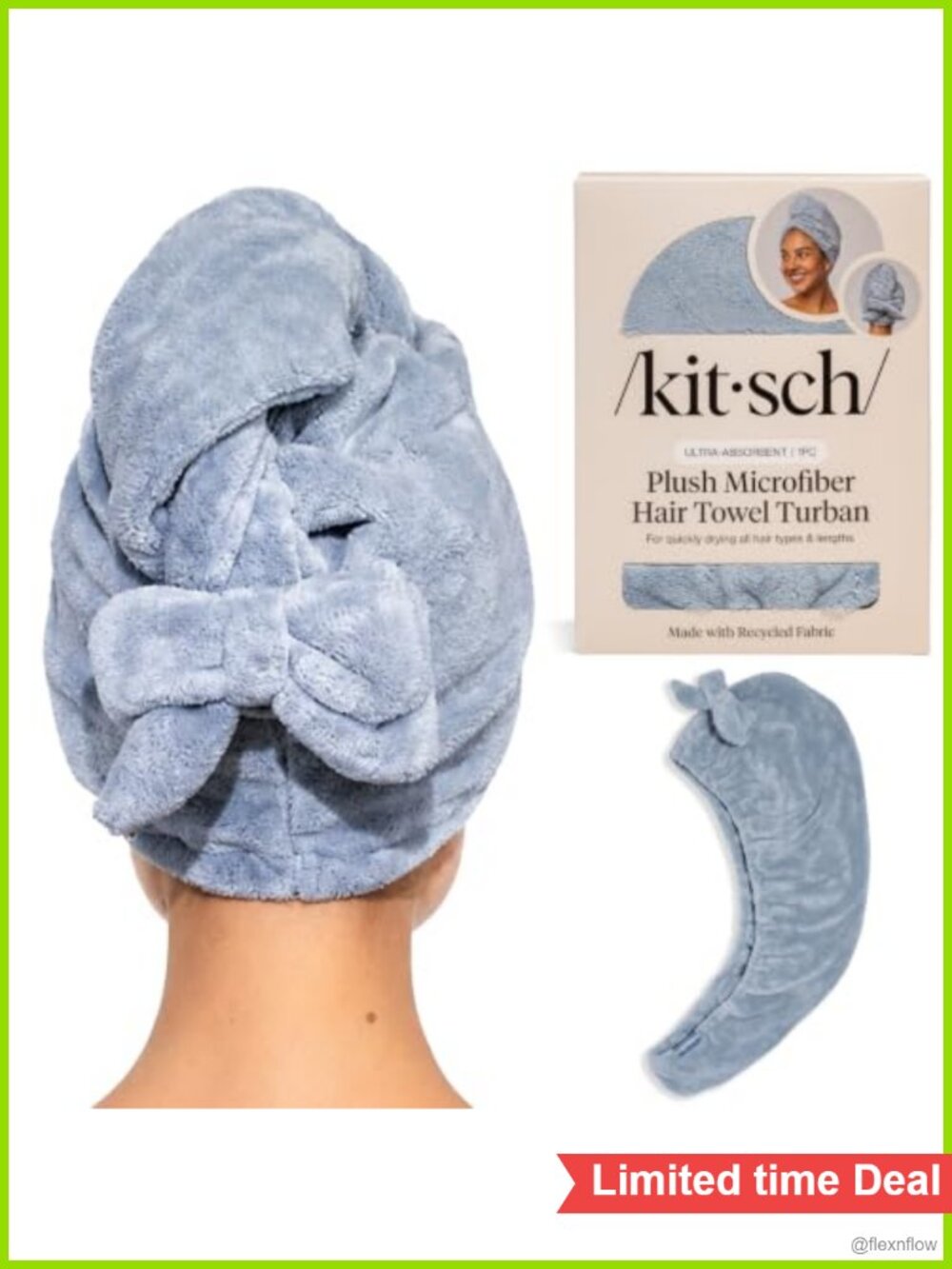 XL Microfiber Hair Towel Wrap for Women Frizz-Fighting Quick Dry